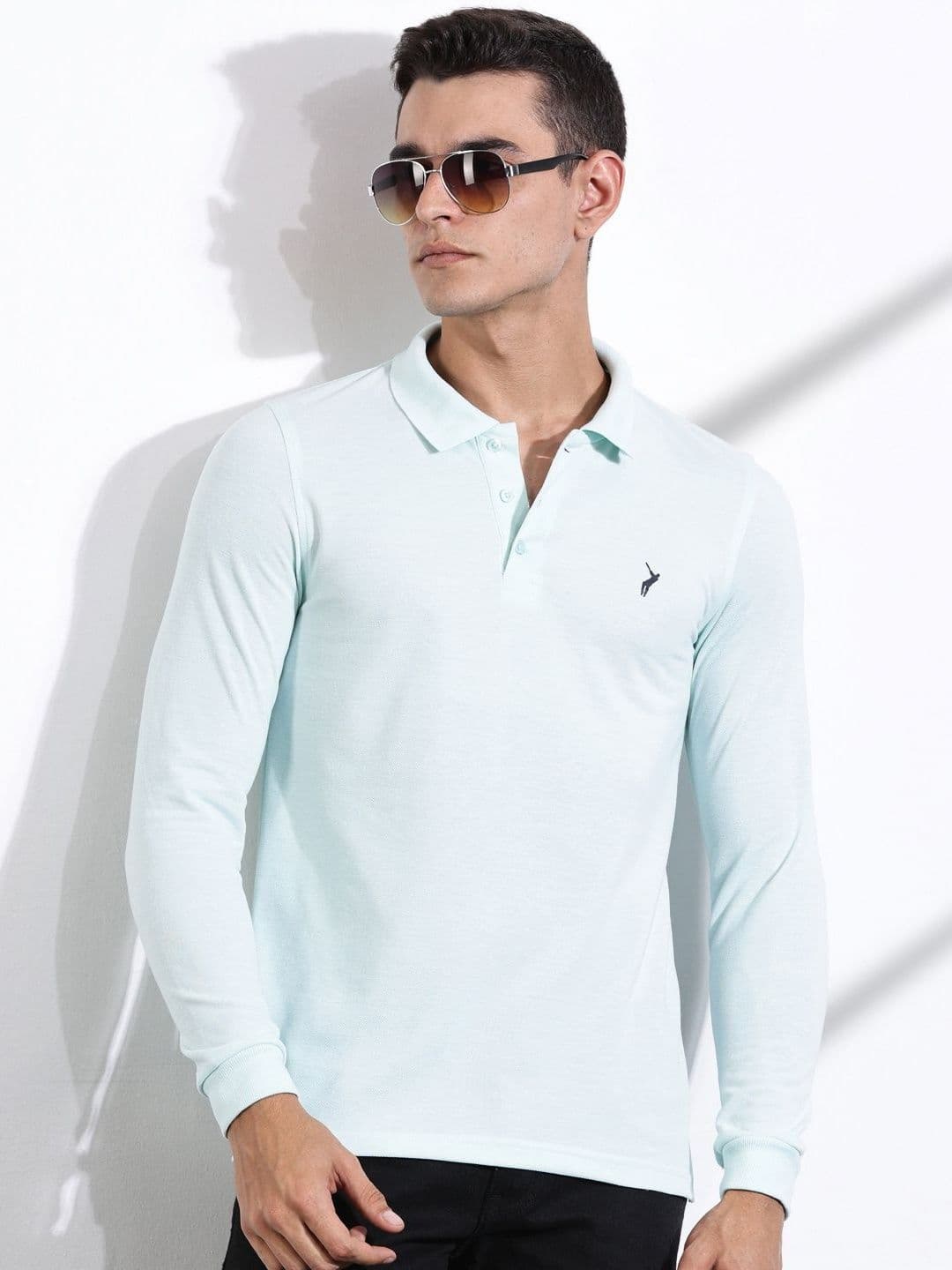 Thomas Scott Men Solid Polo Collar T-shirt - view 1