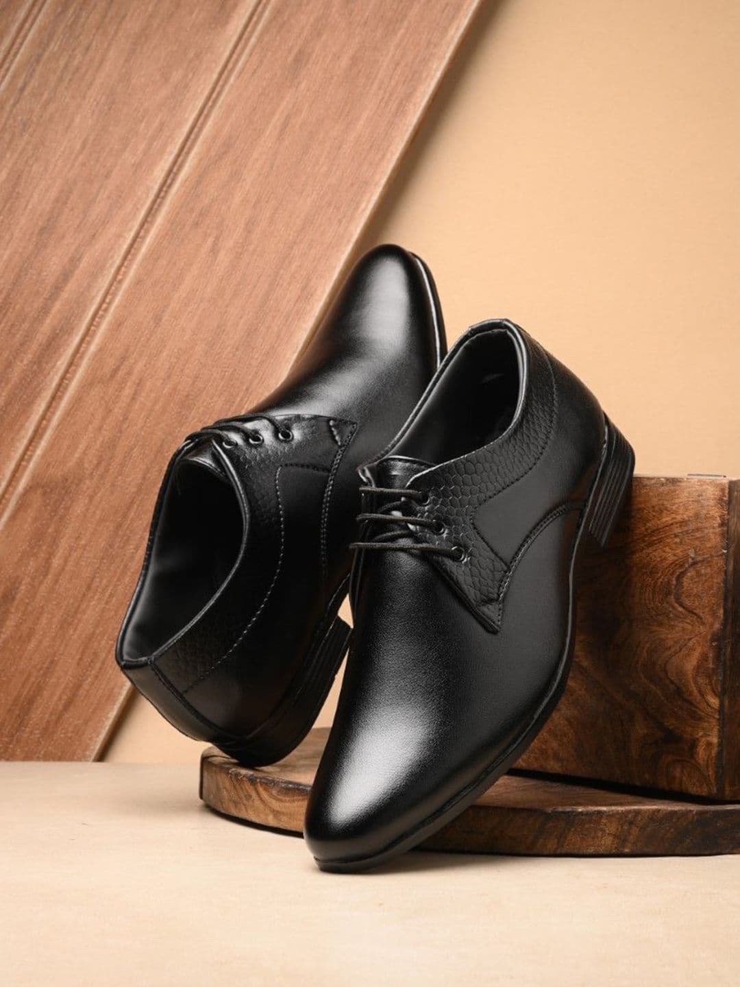 Rising Wolf Men Leather Formal Lace Up Derbys - view 1