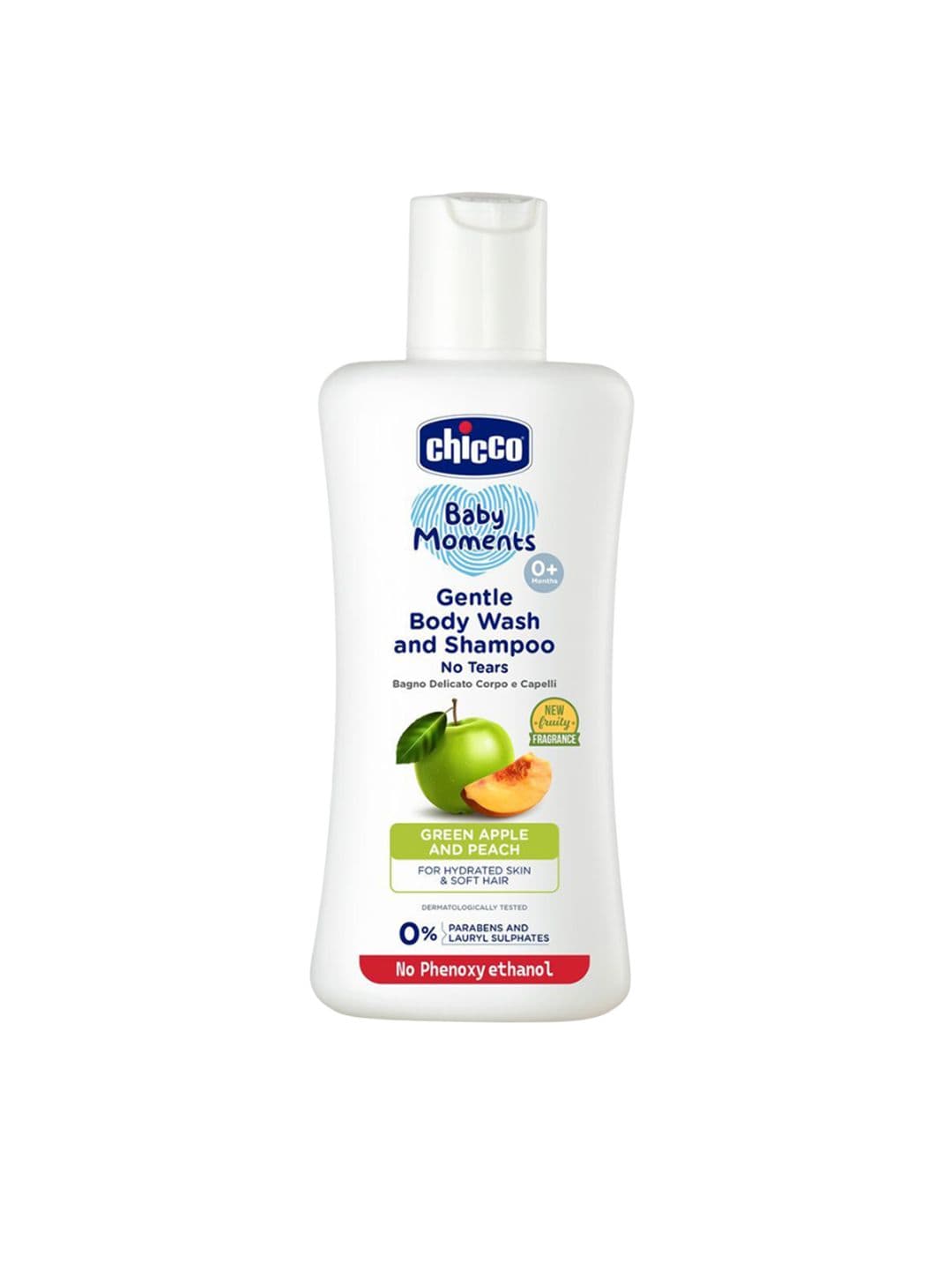 Chicco Baby Moments Gentle Body Wash & Shampoo With Green Apple- 100 ml - view 1