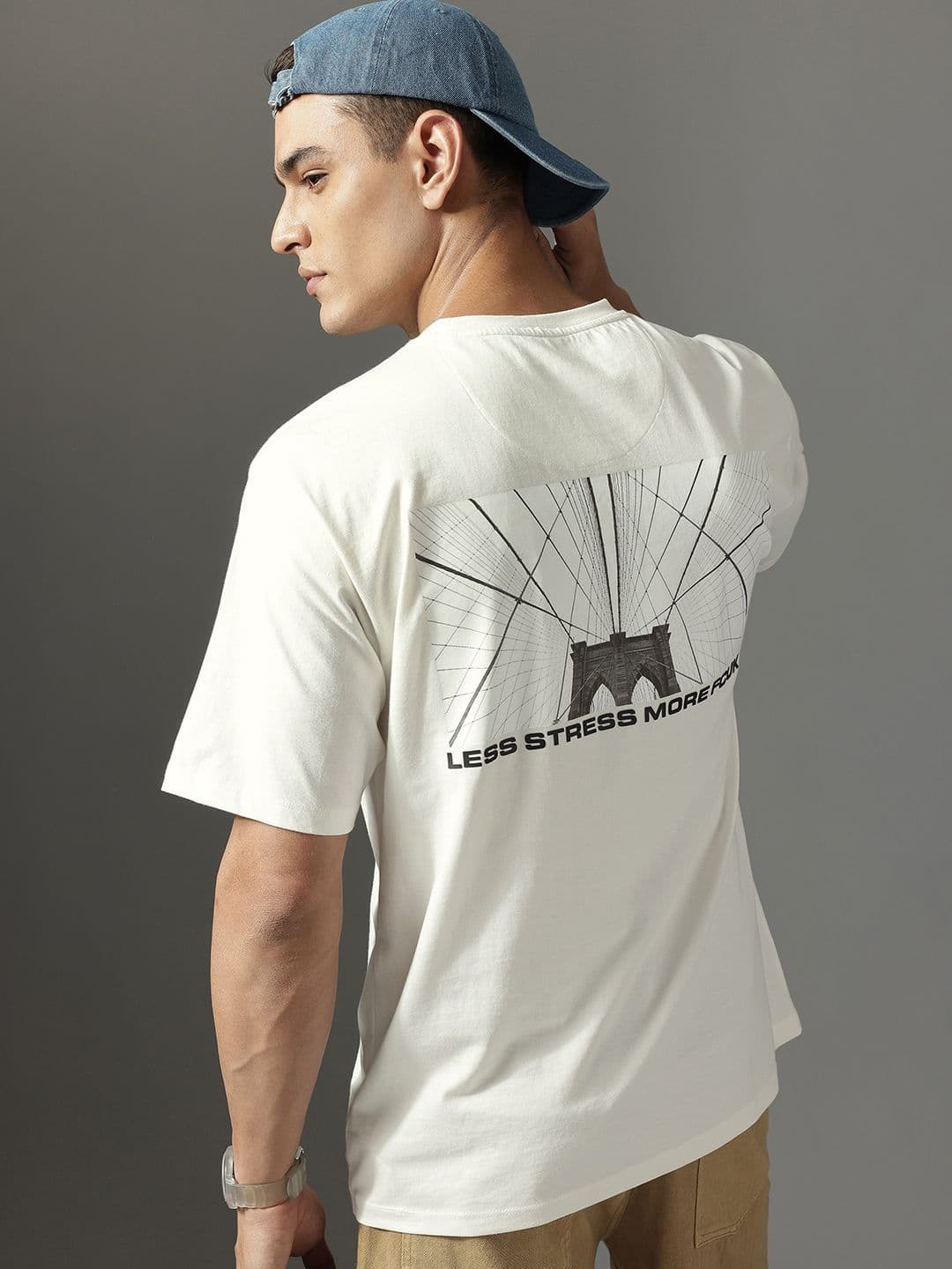 FCUK Printed Drop-Shoulder Sleeves Pure Cotton Relaxed Fit T-shirt - view 1