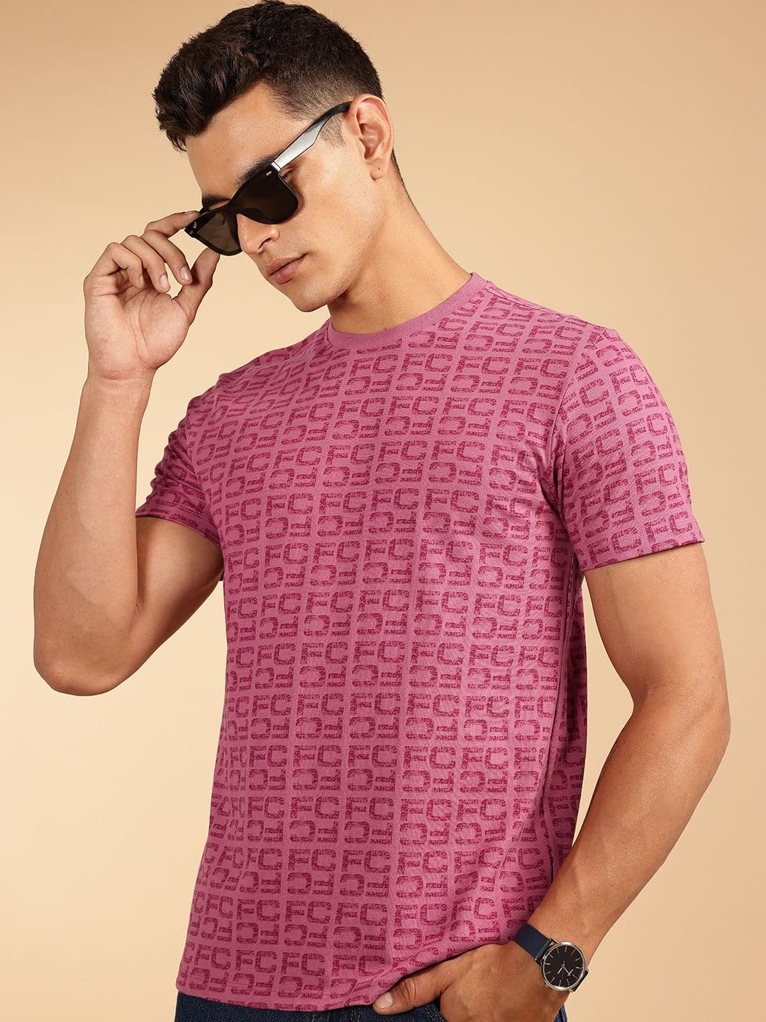French Connection Brand Logo Printed Pure Cotton T-shirt - view 1
