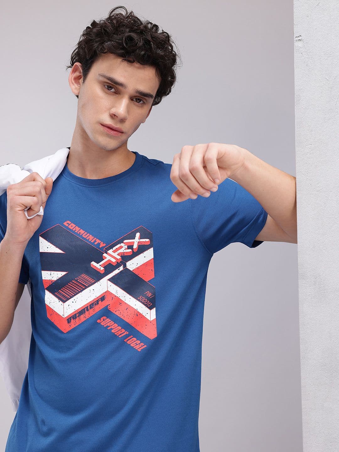 HRX by Hrithik Roshan Brand Logo Print Lifestyle T-shirt - view 1