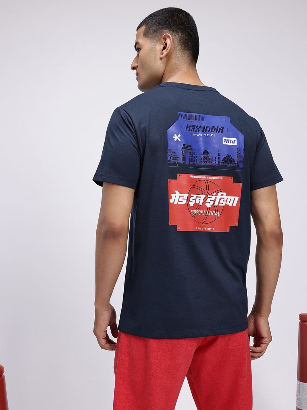 HRX by Hrithik Roshan Men Pure Cotton Printed T-shirt - view 1