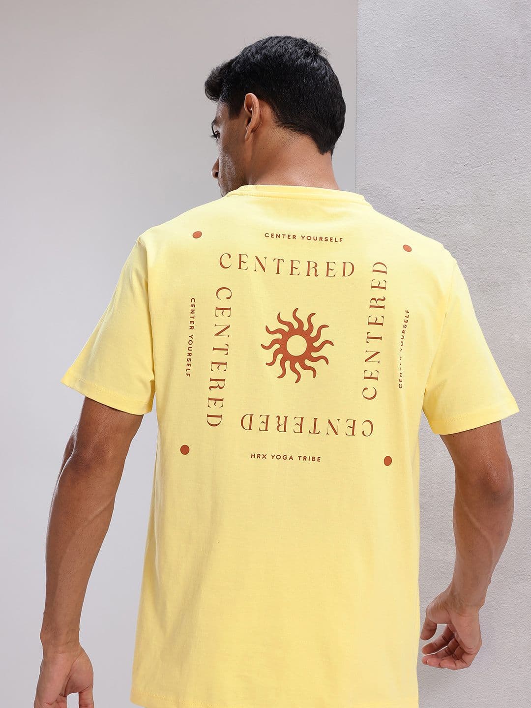 HRX by Hrithik Roshan Printed Pure Cotton Yoga T-shirt - view 1