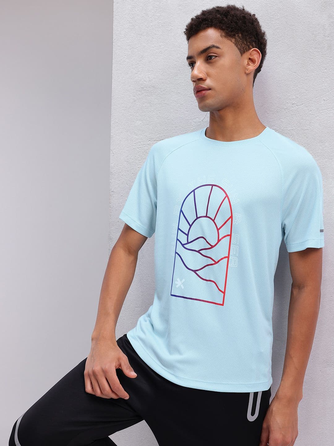 HRX by Hrithik Roshan Printed Running T-shirt - view 1