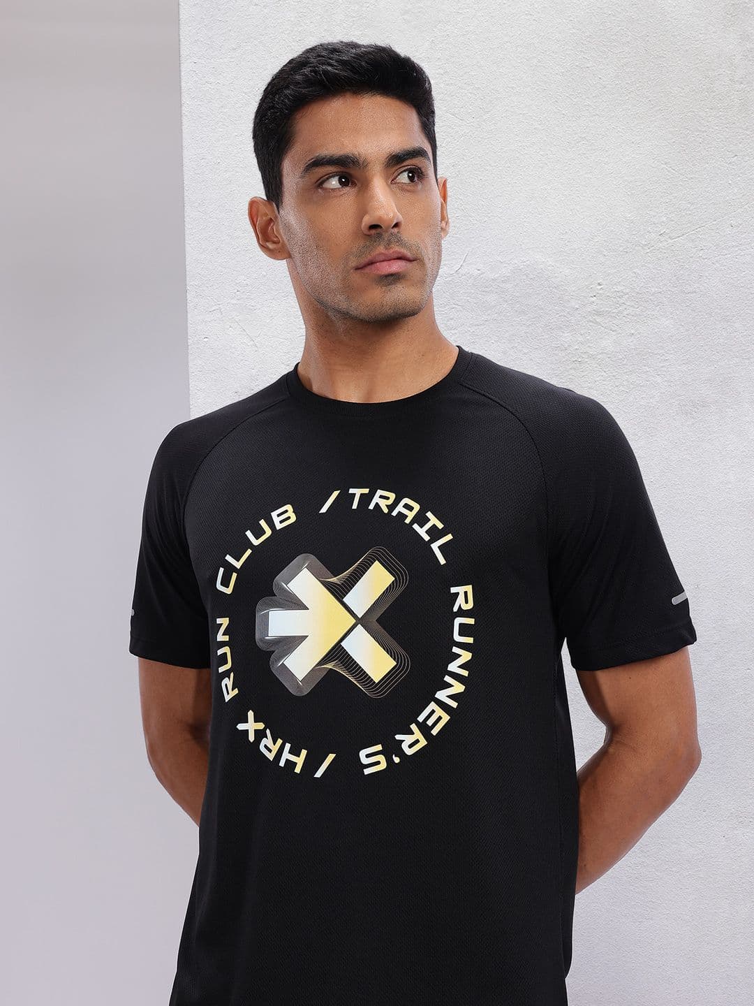 HRX by Hrithik Roshan Printed Rapid-Dry Running T-shirt - view 1