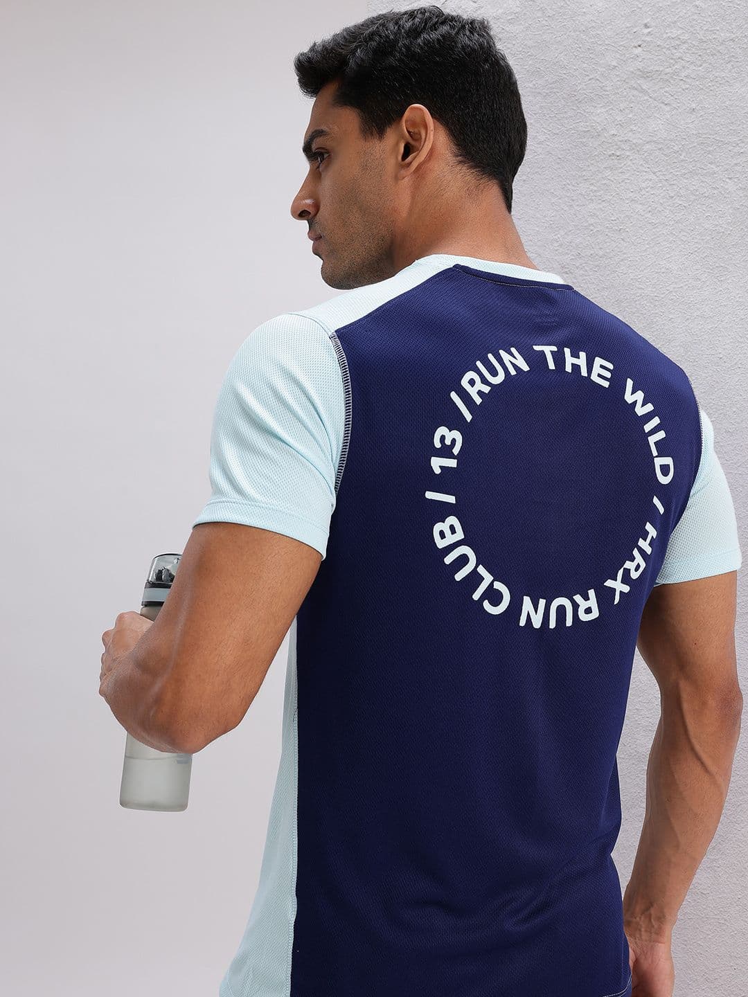 HRX by Hrithik Roshan Rapid-dry Typography Printed Running T-shirt - view 1