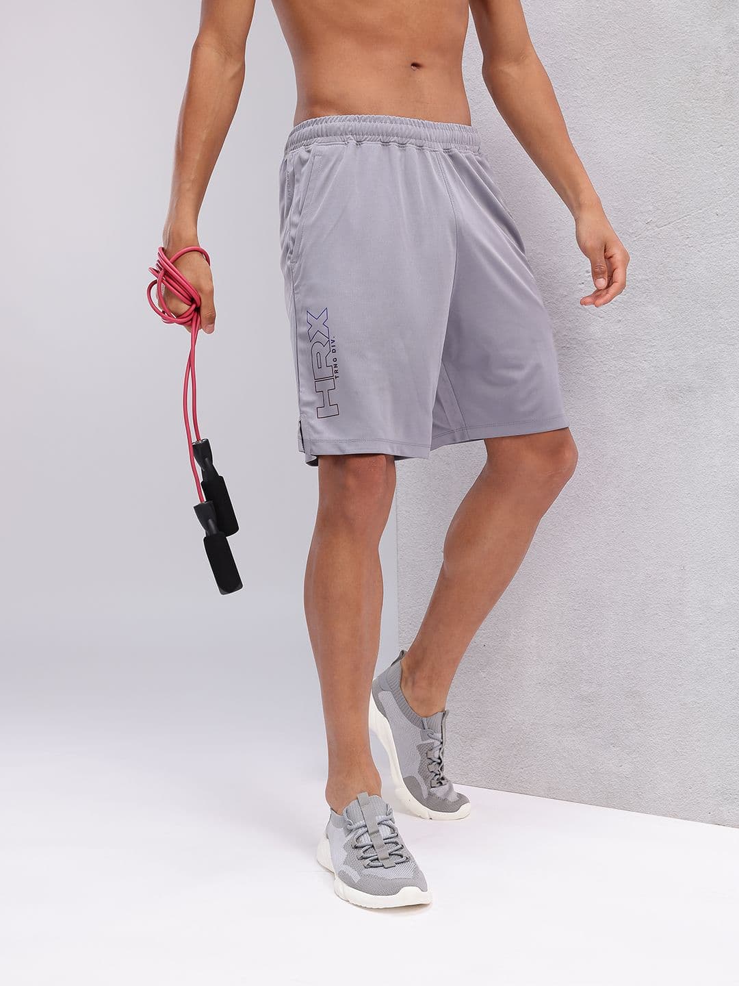 HRX by Hrithik Roshan Men Typography Printed Rapid-Dry Training Shorts - view 1