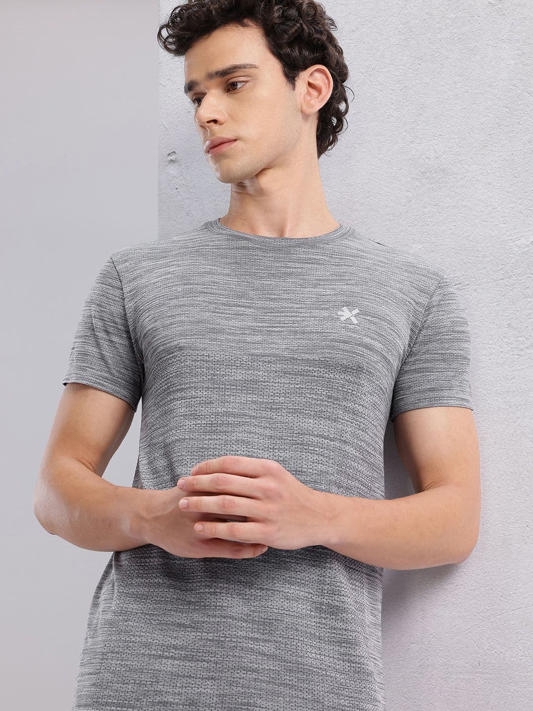 HRX by Hrithik Roshan Men Printed Rapid-Dry Yoga T-shirt - view 1