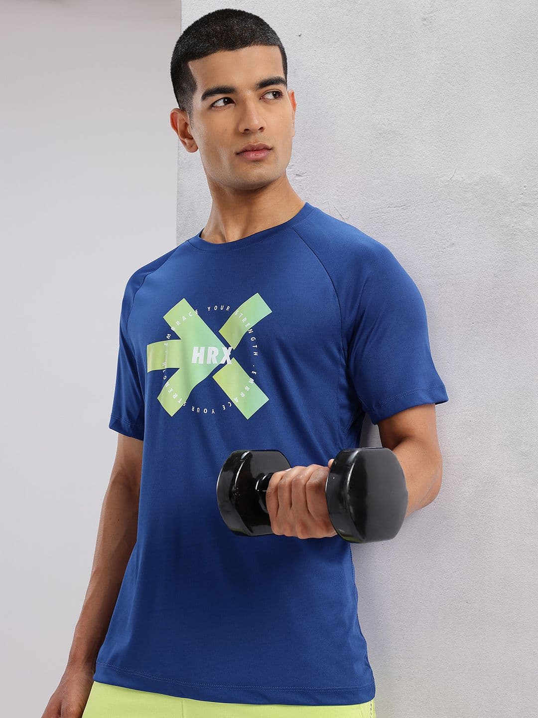 HRX by Hrithik Roshan Men Brand Logo Printed Training T-shirt - view 1