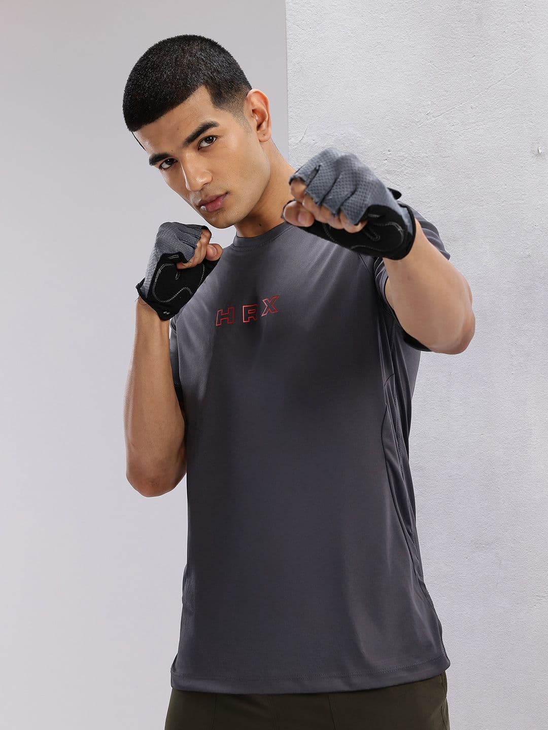 HRX by Hrithik Roshan Brand Logo Rapid-Dry Training T-shirt - view 1