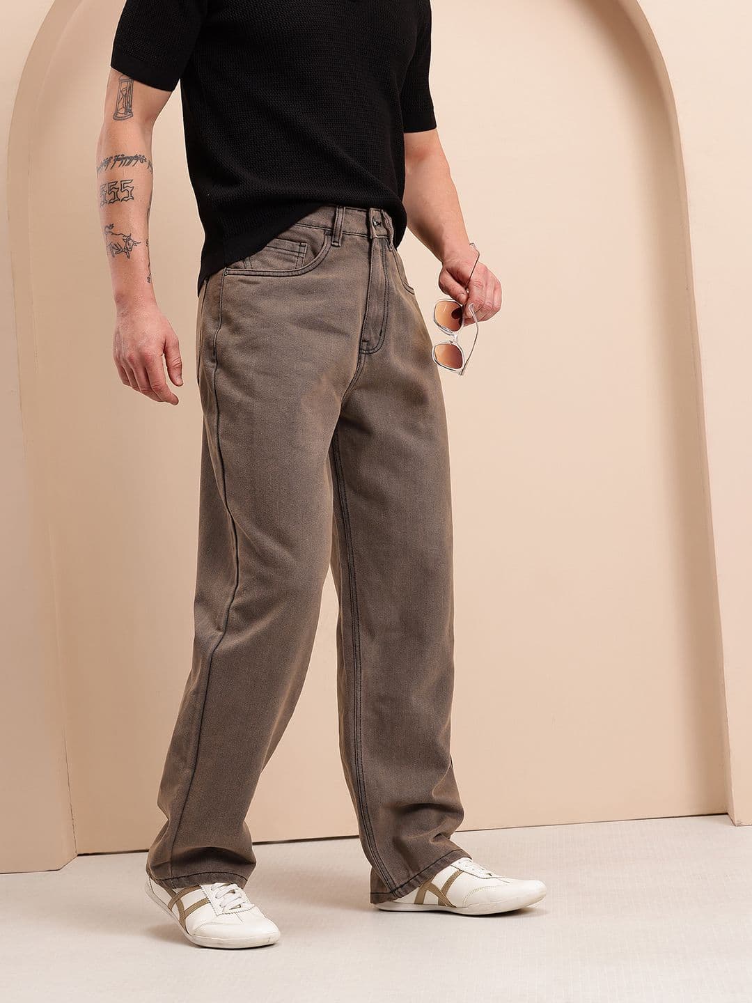 Mast & Harbour Men Relaxed Fit Mid-Rise Jeans - view 1