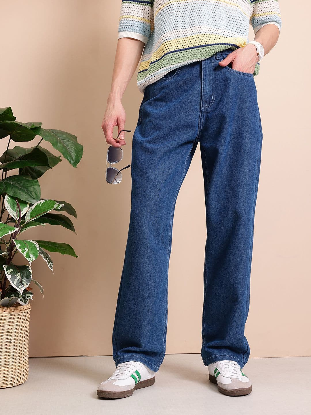 Mast & Harbour Men Relaxed Fit Light Fade Jeans - view 1