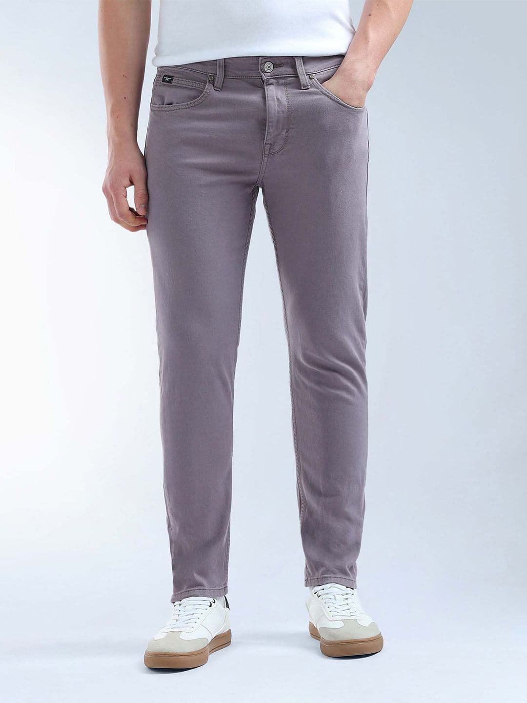 Flying Machine Slash Slim Tapered Fit Mid Rise Jeans - view 1