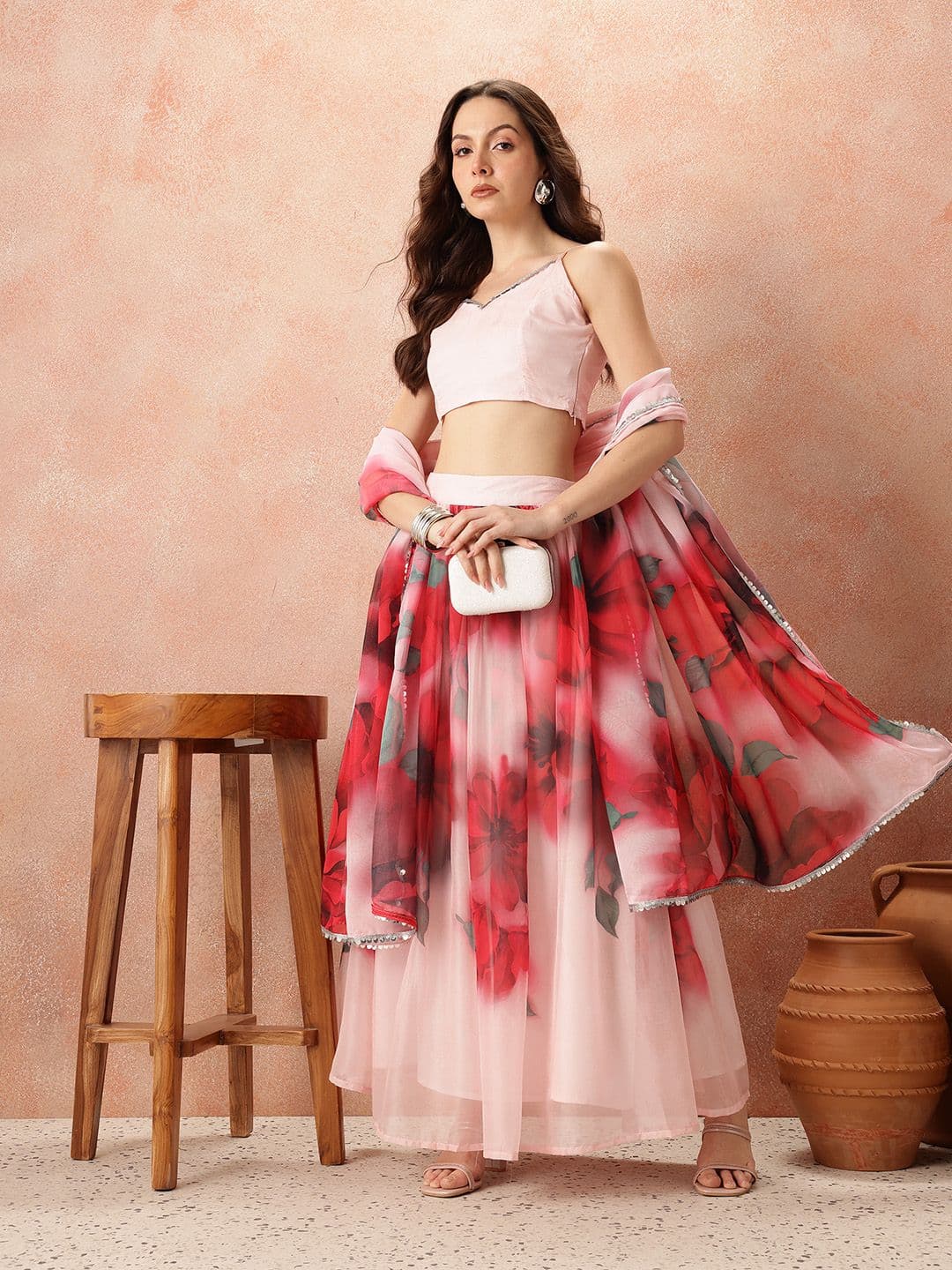 all about you Printed Ready to Wear Lehenga Set With Dupatta - view 1