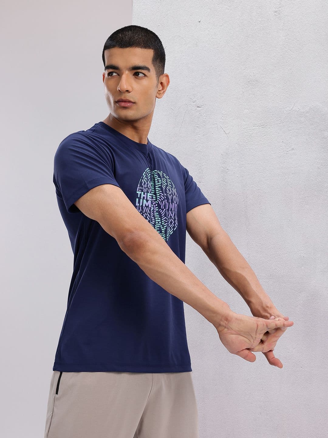 HRX by Hrithik Roshan Printed Rapid-Dry Training T-shirt - view 1