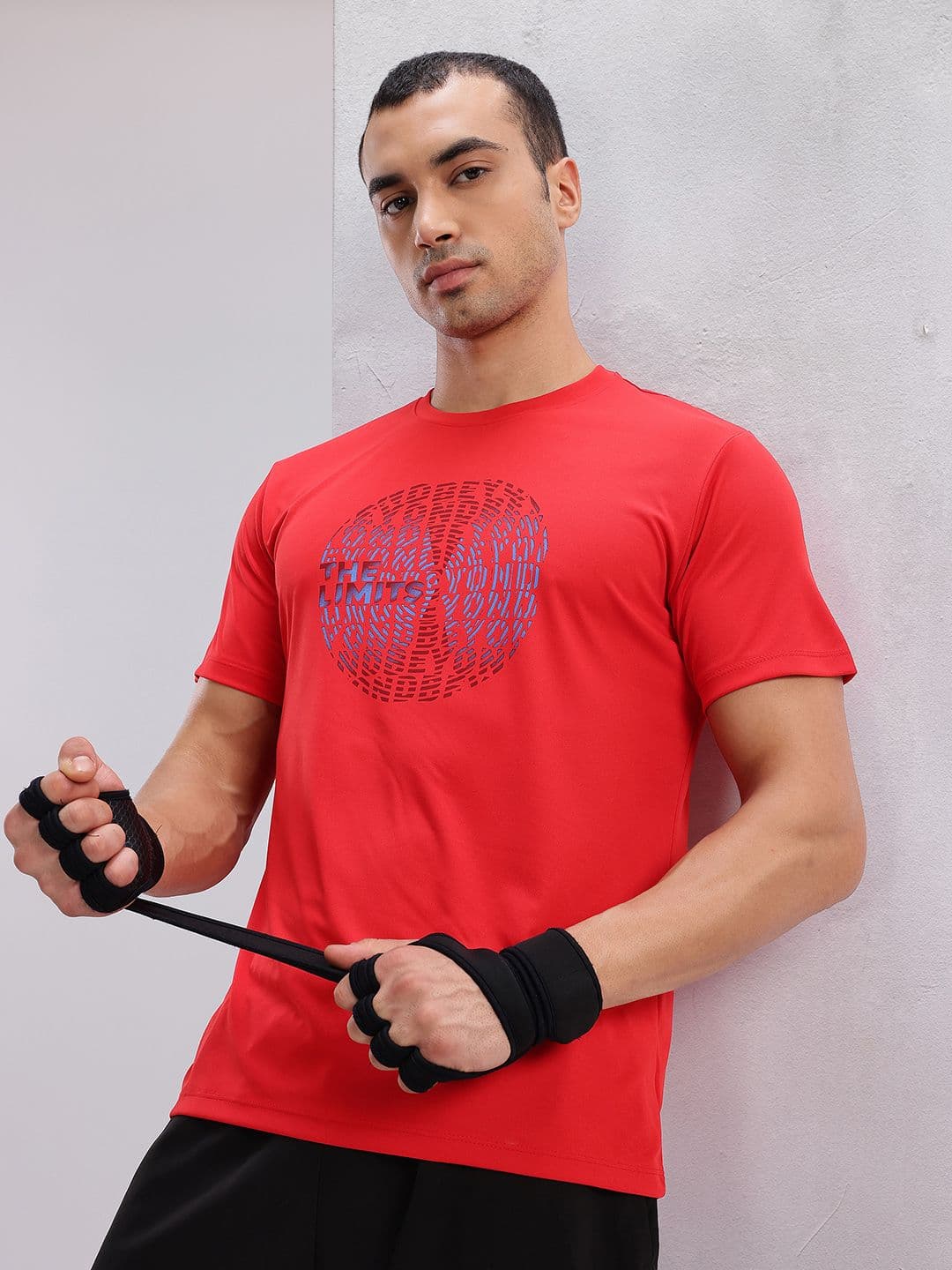 HRX by Hrithik Roshan Men Printed Rapid-Dry Training T-shirt - view 1