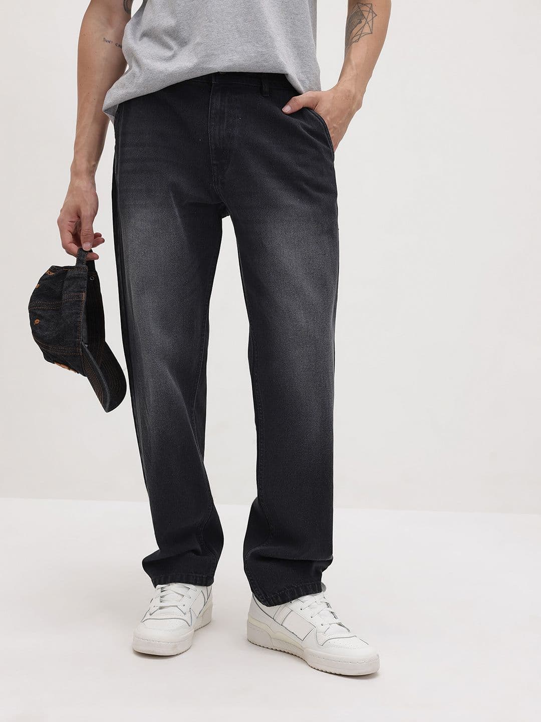 The Roadster Life Co. Men Straight Fit Light Fade Stretchable Jeans - view 1