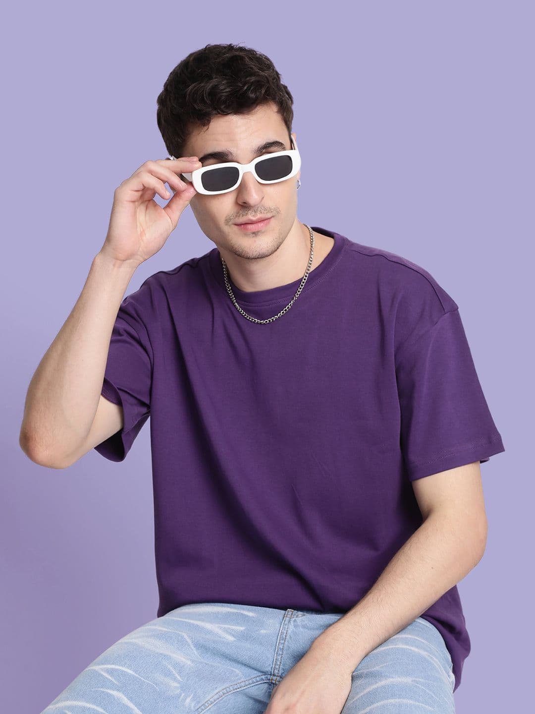 Bene Kleed Men Drop-Shoulder Sleeves Oversized T-shirt - view 1