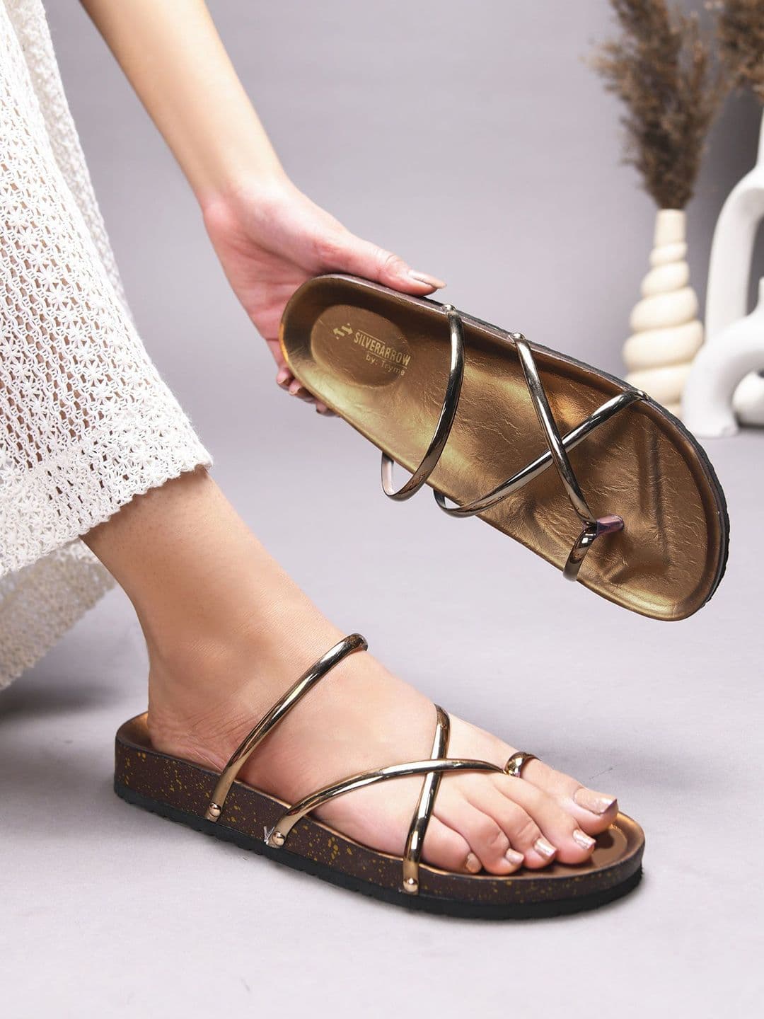 TRYME Women One Toe Flats - view 1