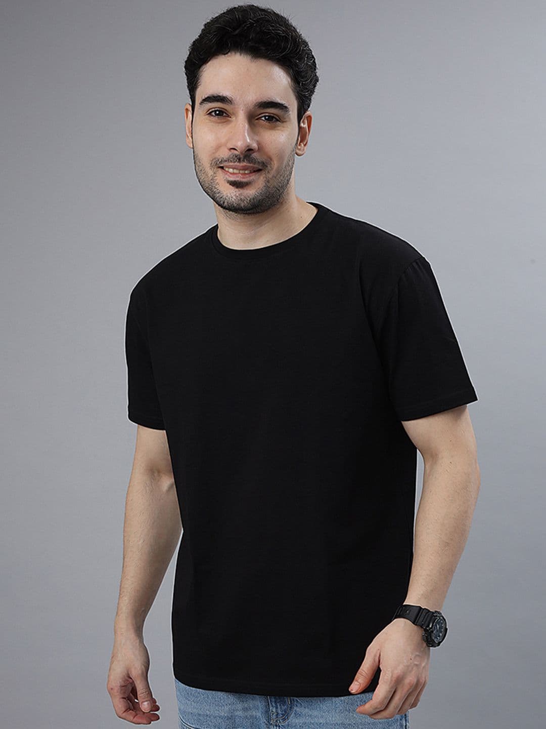 Wear Your Opinion Men Solid Round Neck Cotton T-shirt - view 1