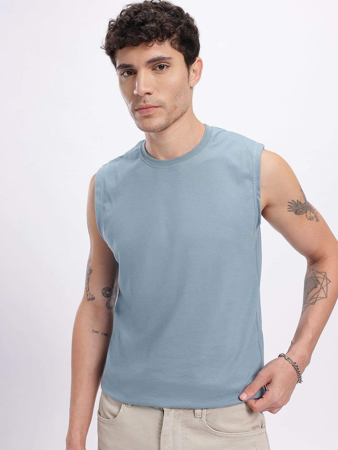 glitchez Sleeveless Regular Fit T-shirt - view 1