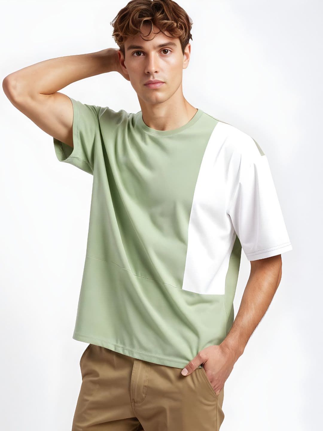 glitchez Colourblock Oversize T-shirt - view 1