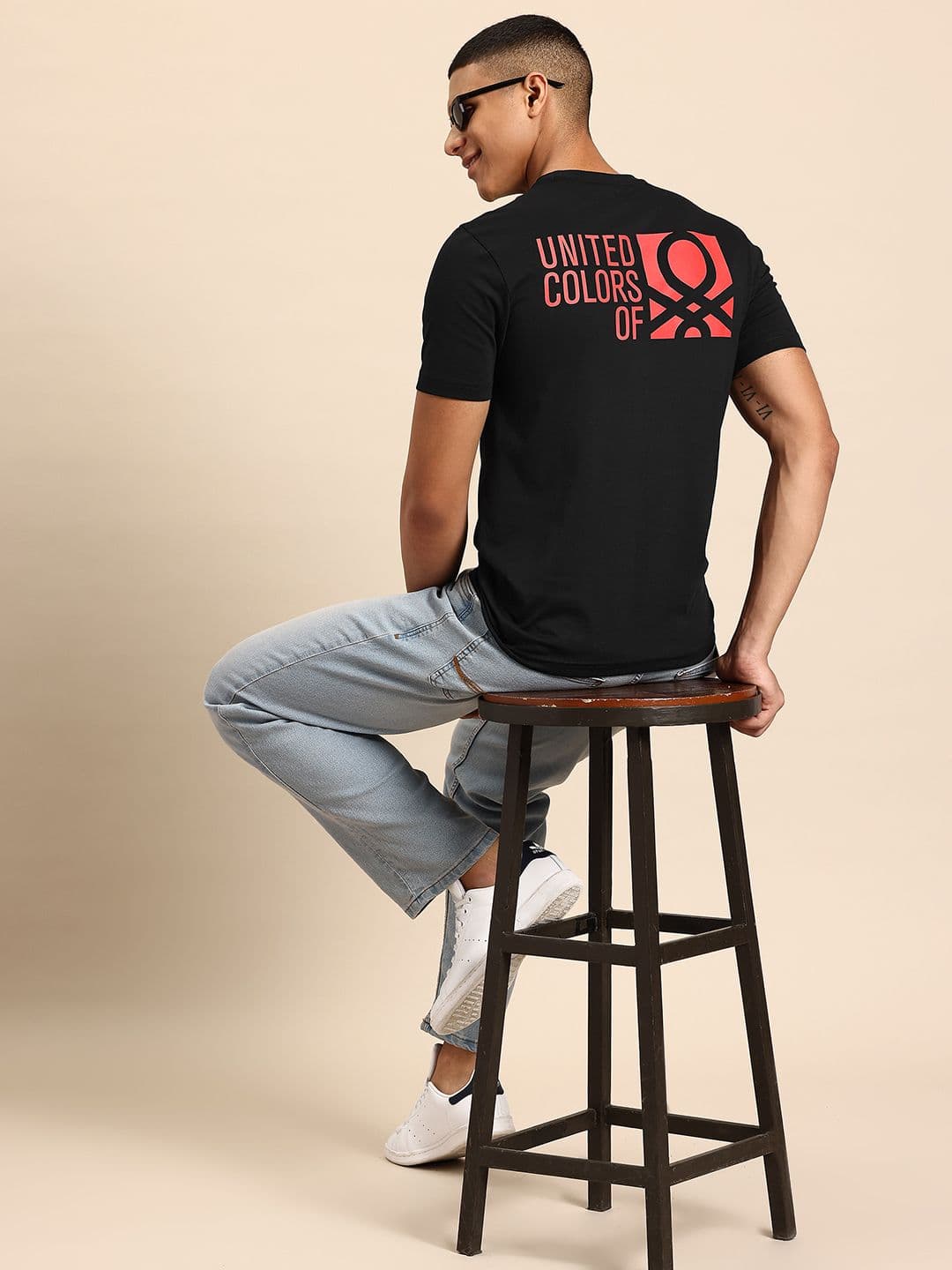 United Colors of Benetton Men Brand Logo Printed T-shirt - view 1