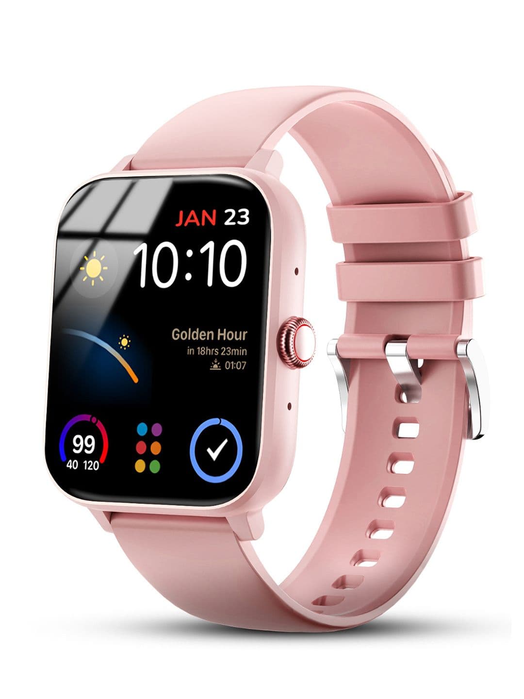 nervfit Women Vibe Water Resistant Smart Watch TVIBE-DPINK-BM-Orchid Pink - view 1