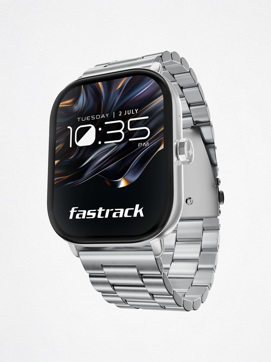 Fastrack Radiant FX2 2.04 Inch AMOLED AOD Premium Design Functional Crown SS Strap Smartwatch - view 1