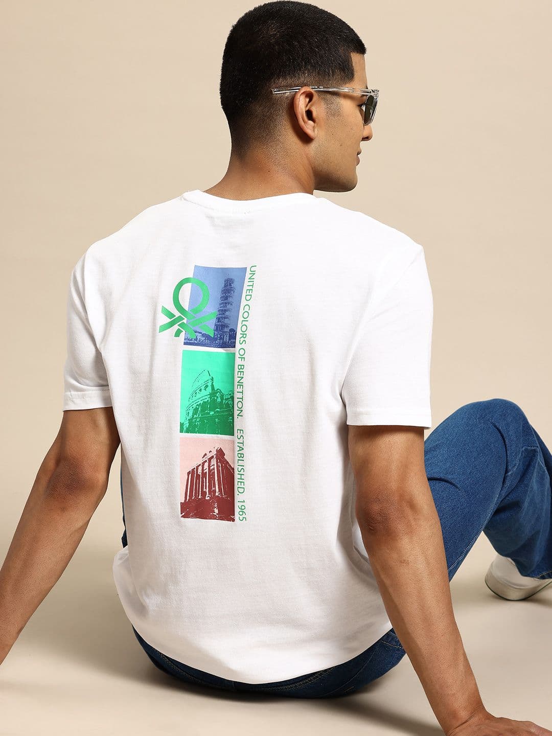 United Colors of Benetton Relaxed Fit Photographic Print T-shirt - view 1