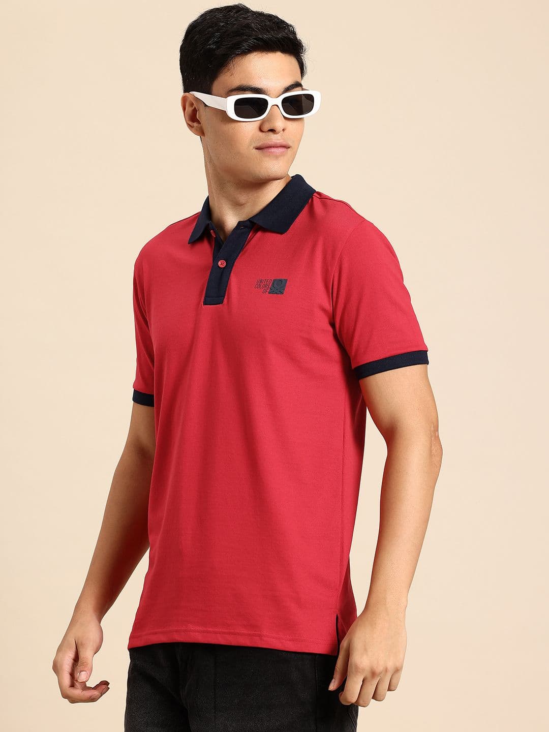 United Colors of Benetton Men Polo Collar T-shirt - view 1