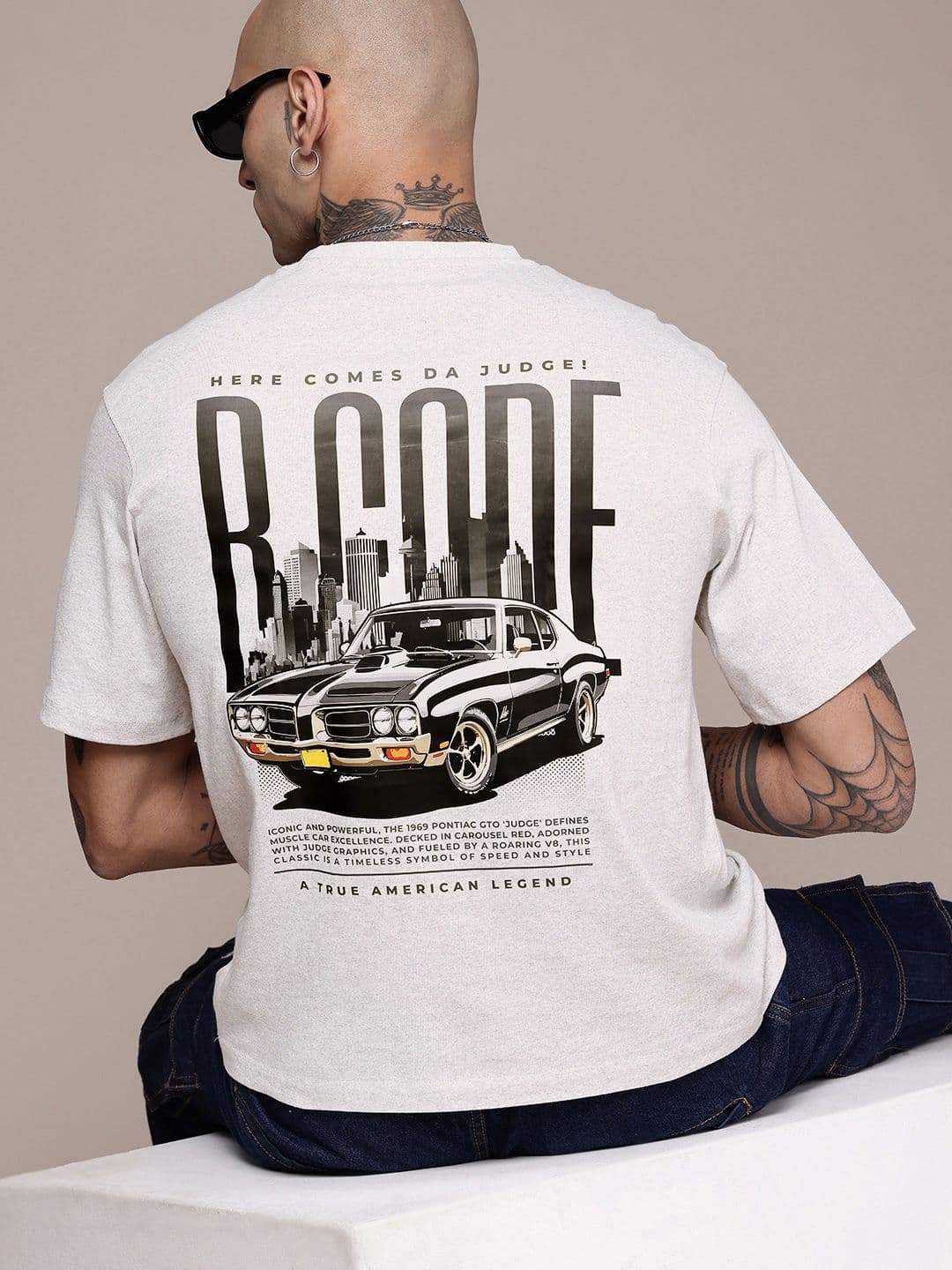 R.Code by The Roadster Life Co. Men Printed Relaxed Fit T-shirt - view 1