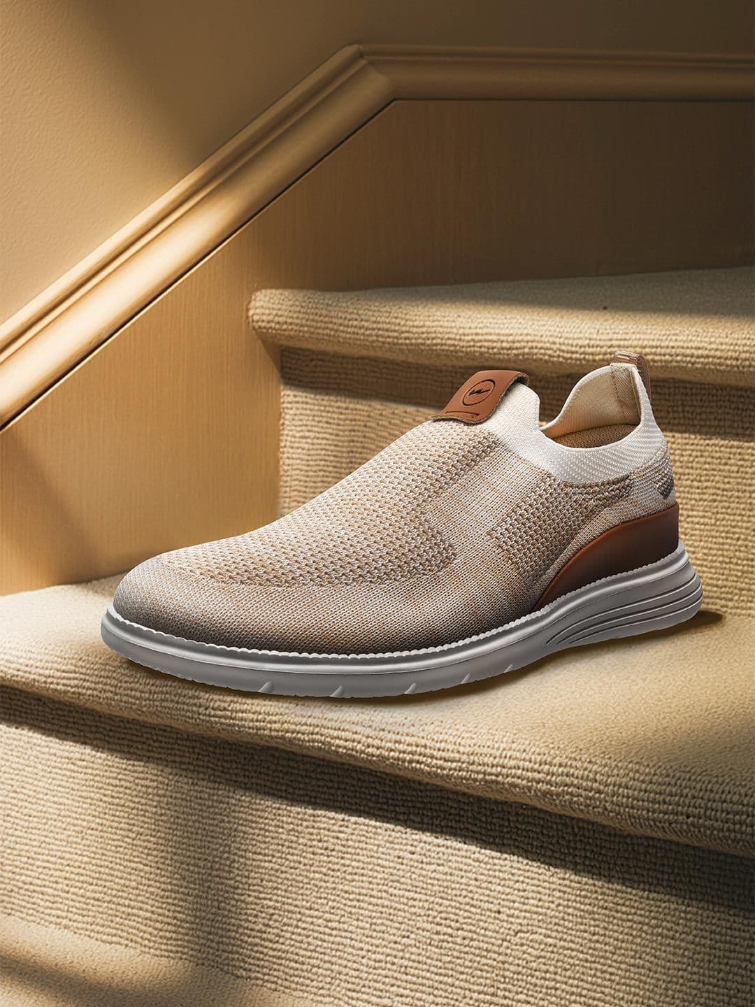 Campus Men CHALK Woven Design Slip-On Sneakers - view 1