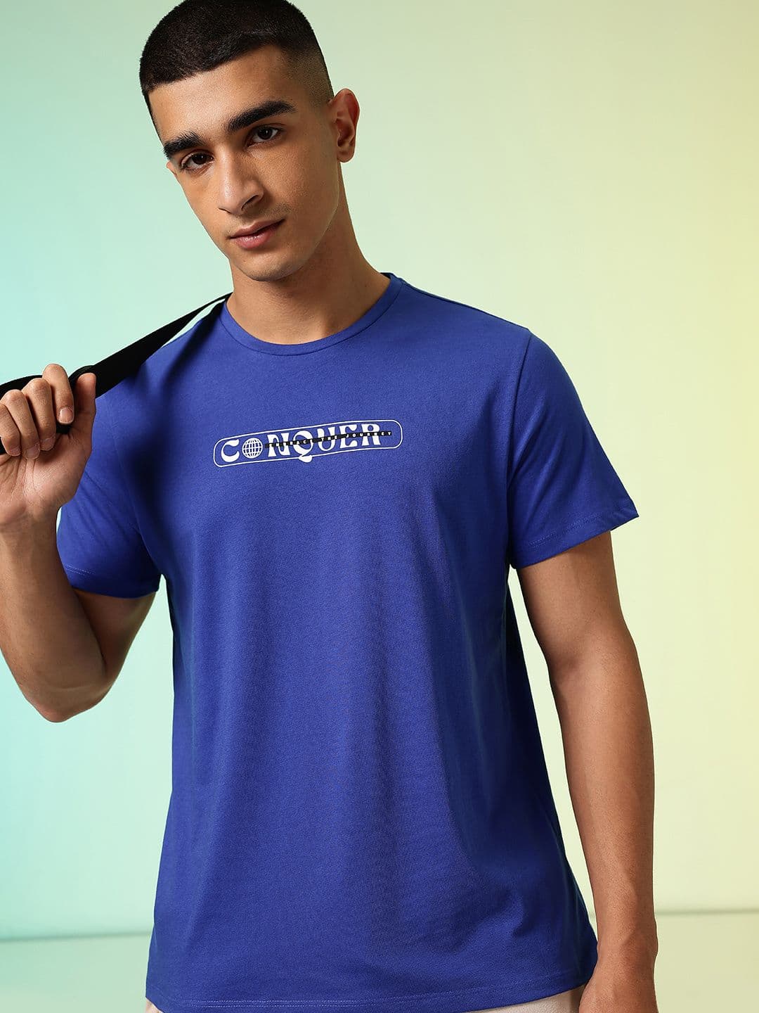 HRX by Hrithik Roshan Men Typography Printed Rapid-Dry Training T-shirt - view 1