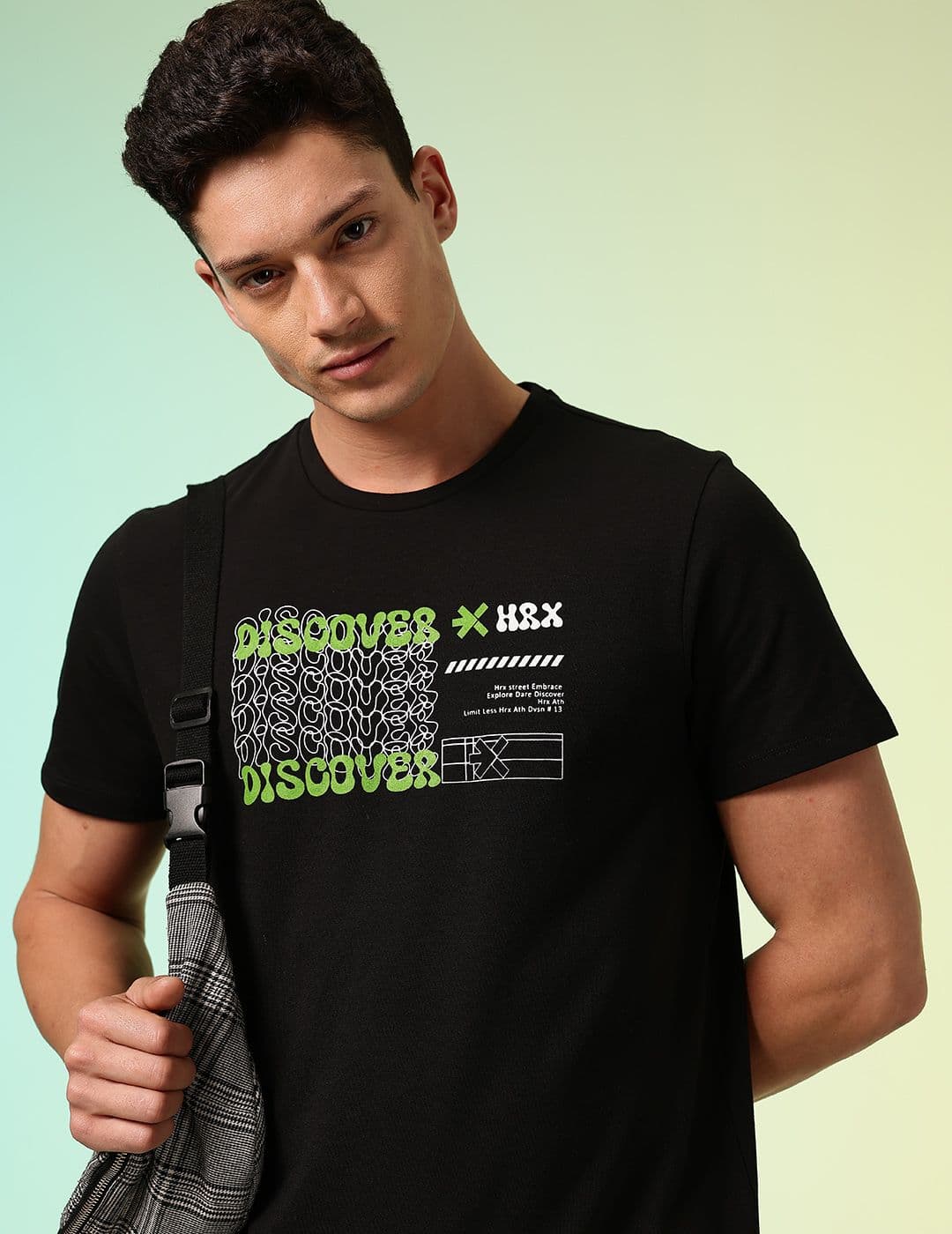HRX by Hrithik Roshan Men Typography Printed Rapid-Dry Training T-shirt - view 1