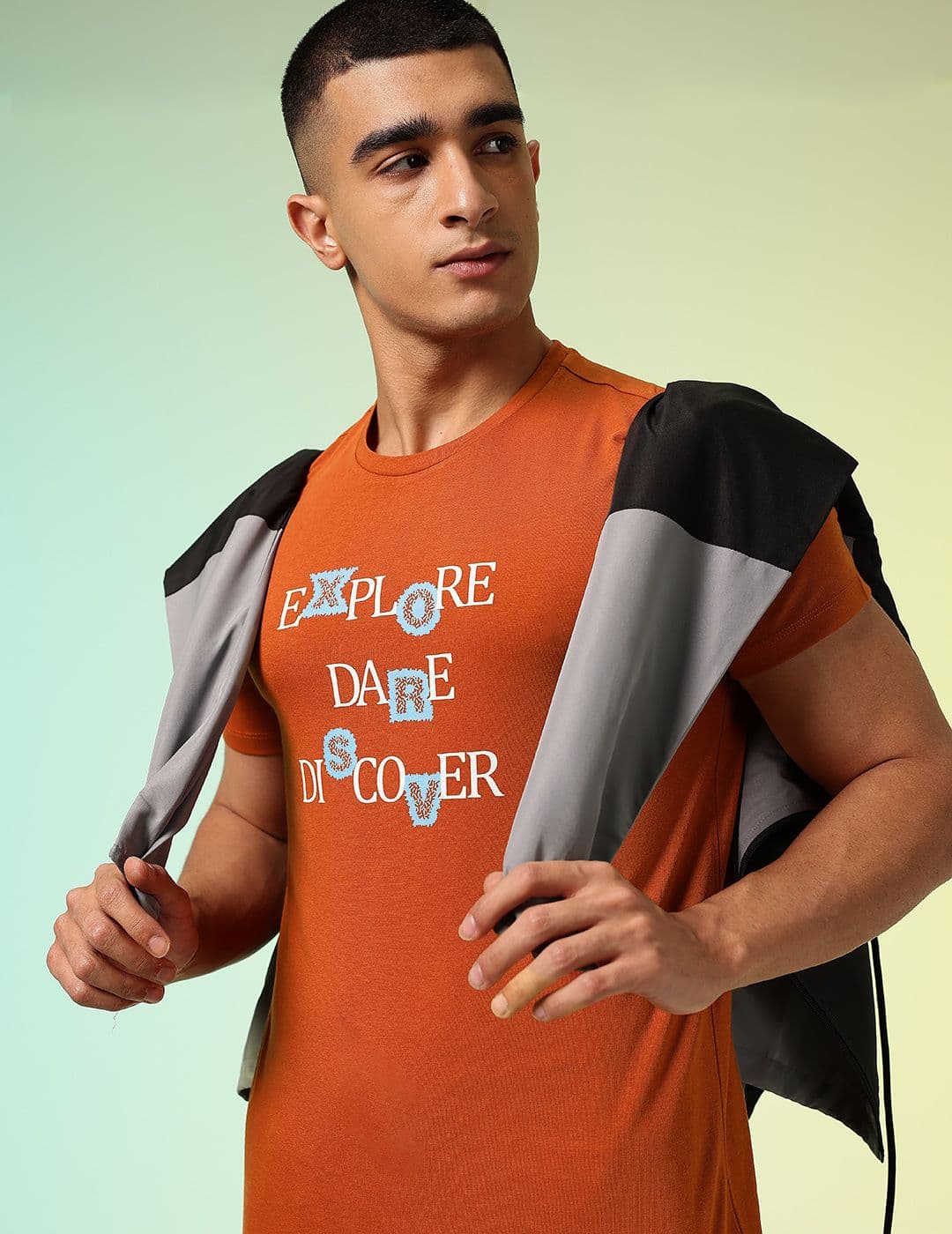 HRX by Hrithik Roshan Men Typography Printed Rapid-Dry Training T-shirt - view 1