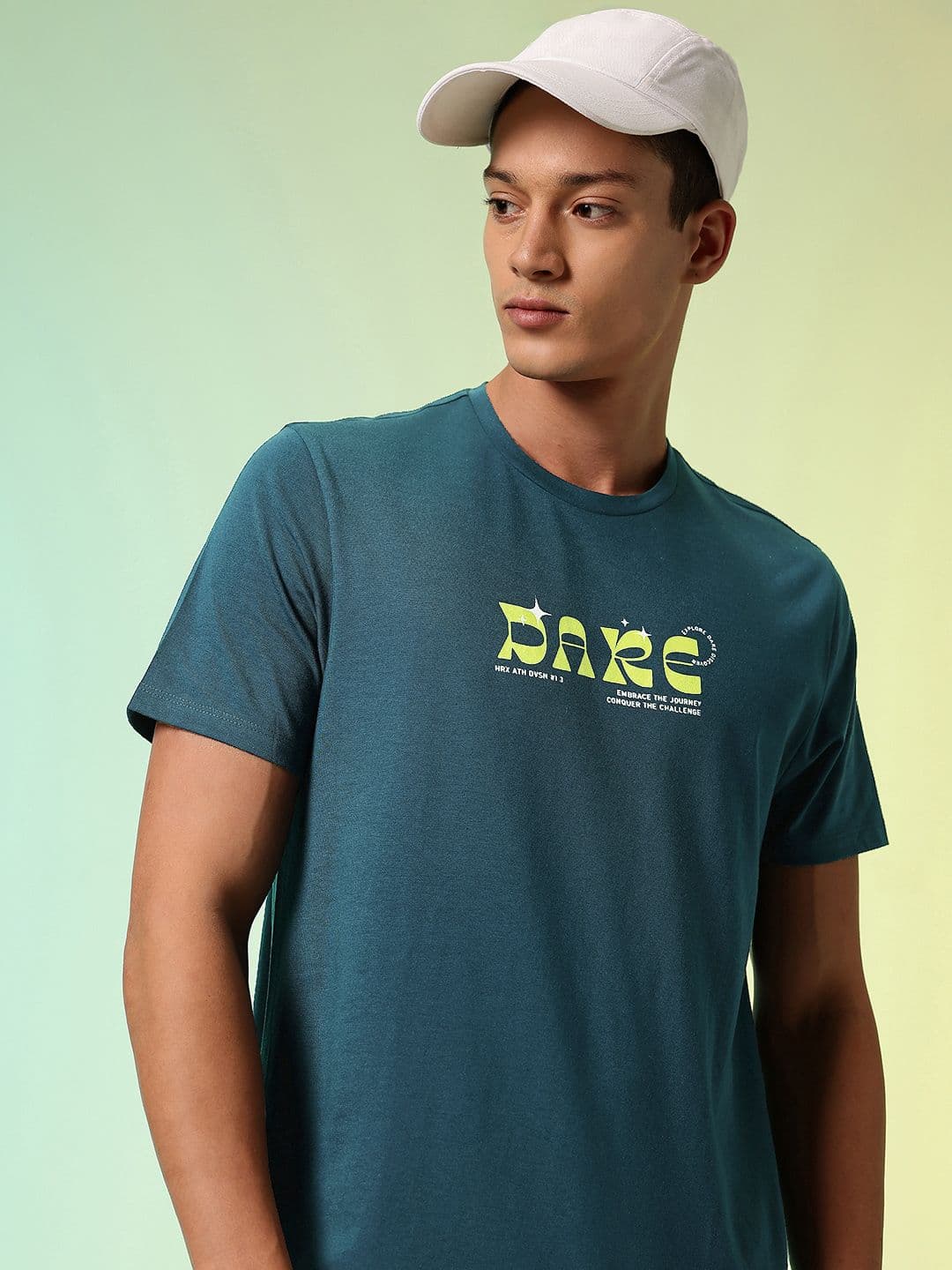 HRX by Hrithik Roshan Men Typography Printed Rapid Dry Training T-shirt - view 1