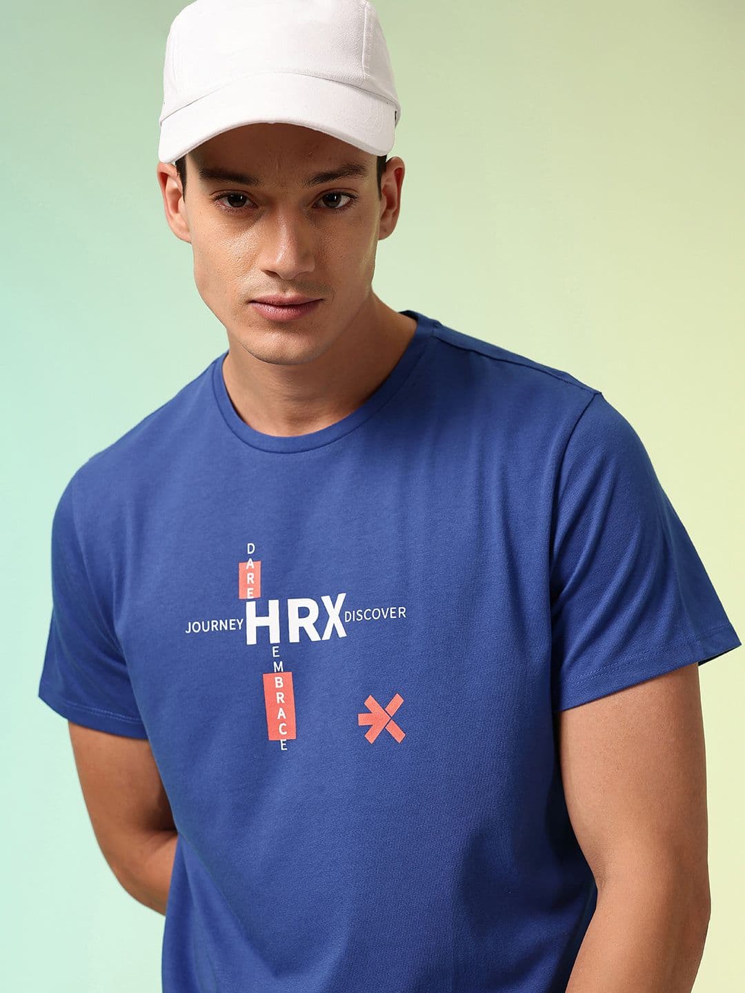 HRX by Hrithik Roshan Men Brand Logo Printed Rapid Dry Training T-shirt - view 1