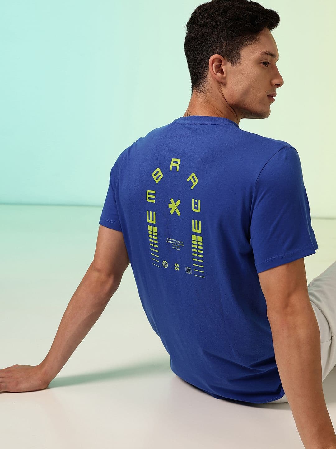 HRX by Hrithik Roshan Men Typography Printed Rapid-Dry Training T-shirt - view 1