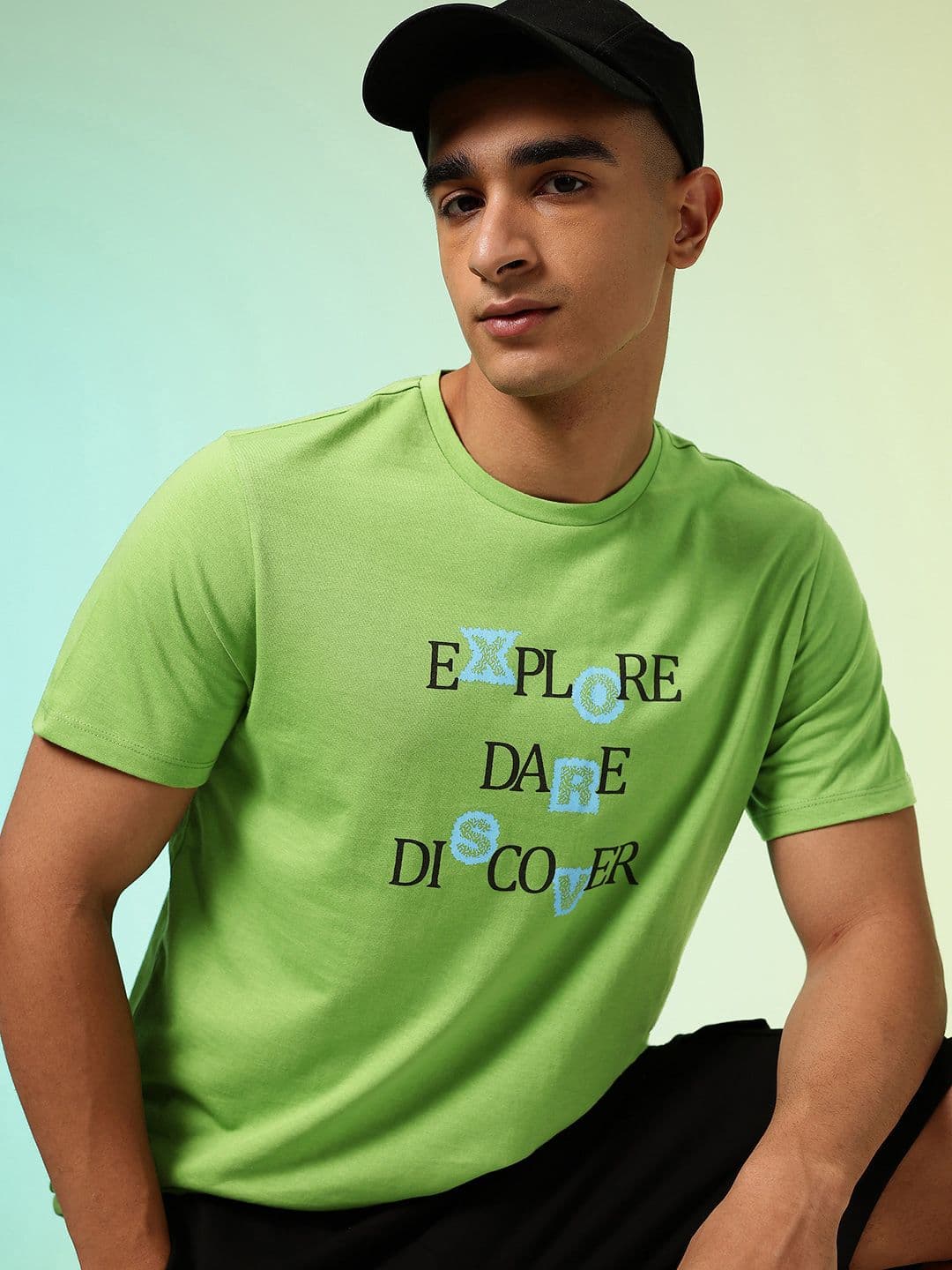 HRX by Hrithik Roshan Men Typography Printed Rapid Dry Training T-shirt - view 1