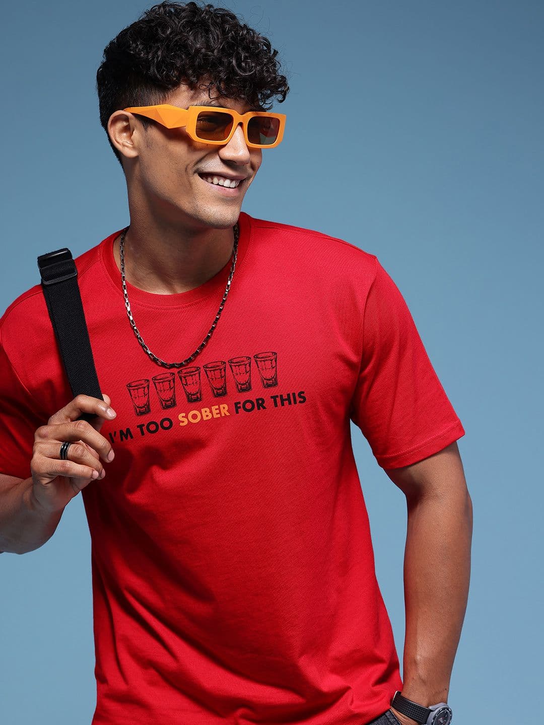 HERE&NOW Typography Printed Pure Cotton T-shirt - view 1