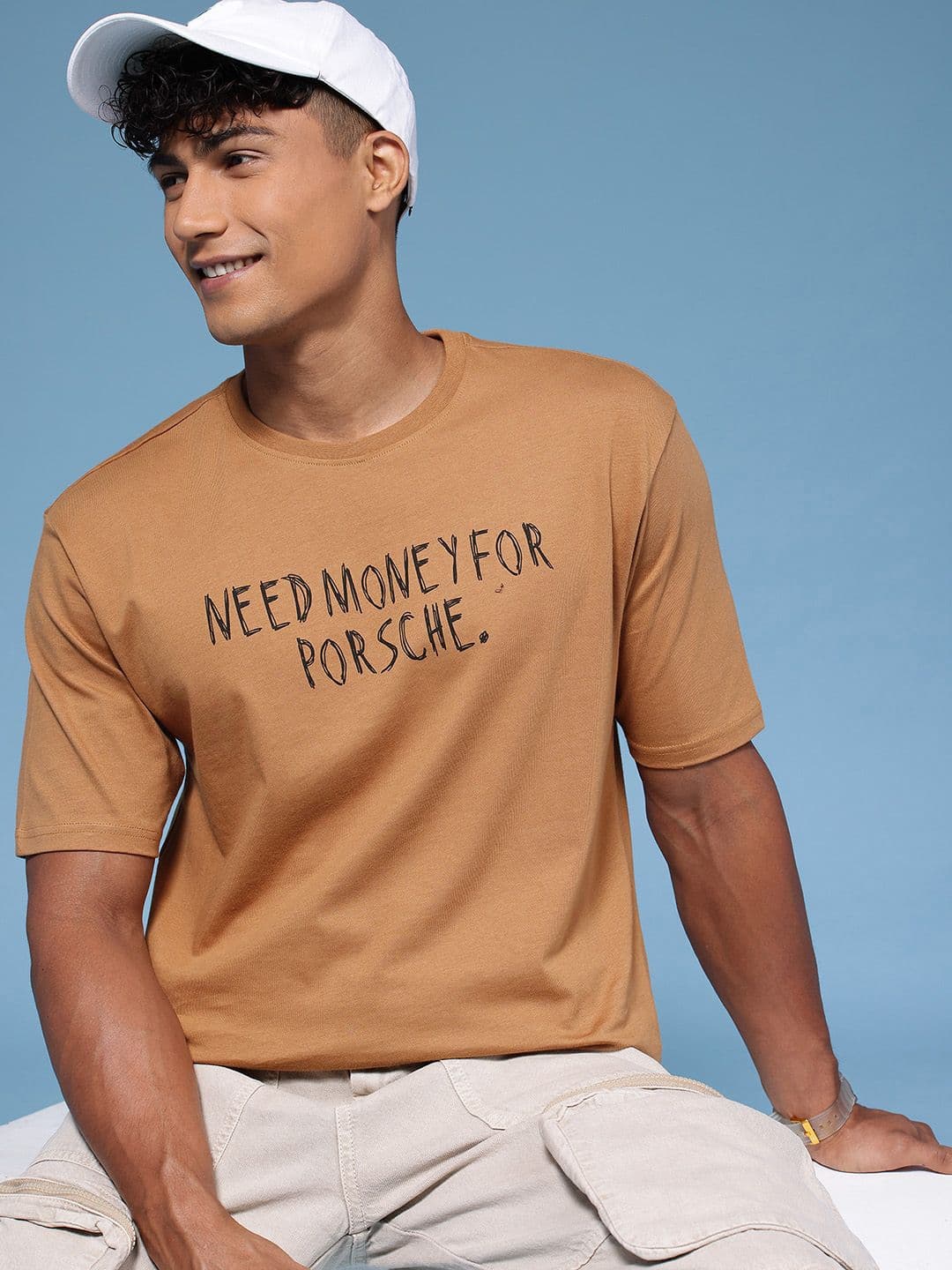 HERE&NOW Typography Printed Pure Cotton T-shirt - view 1