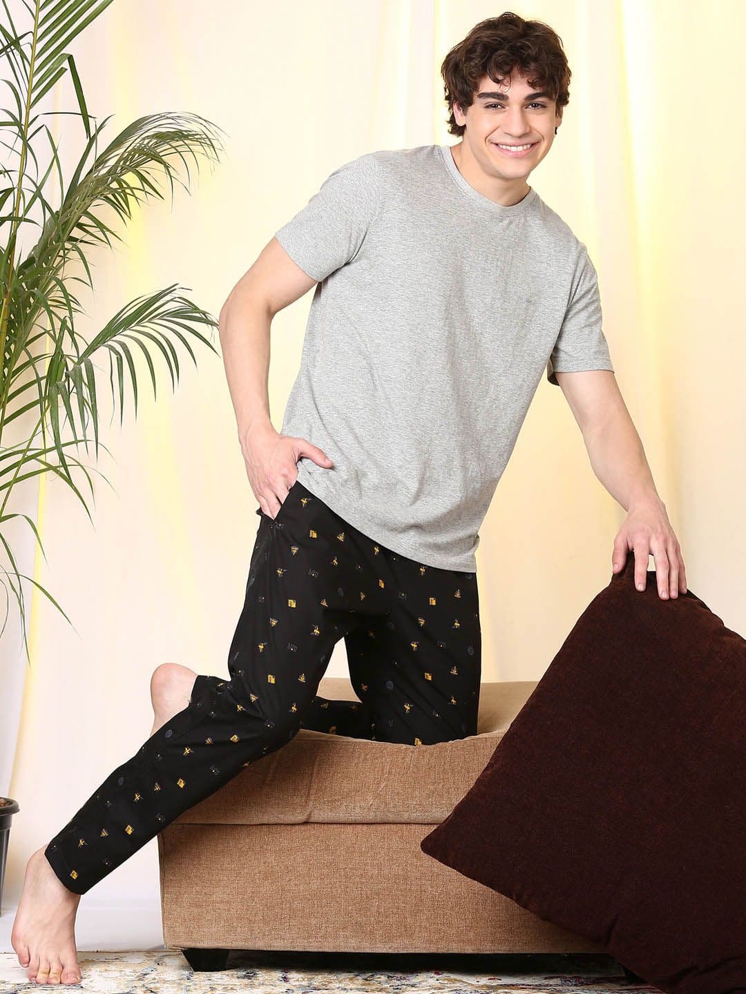 Pepe Jeans Printed Cotton Lounge Pants - view 1