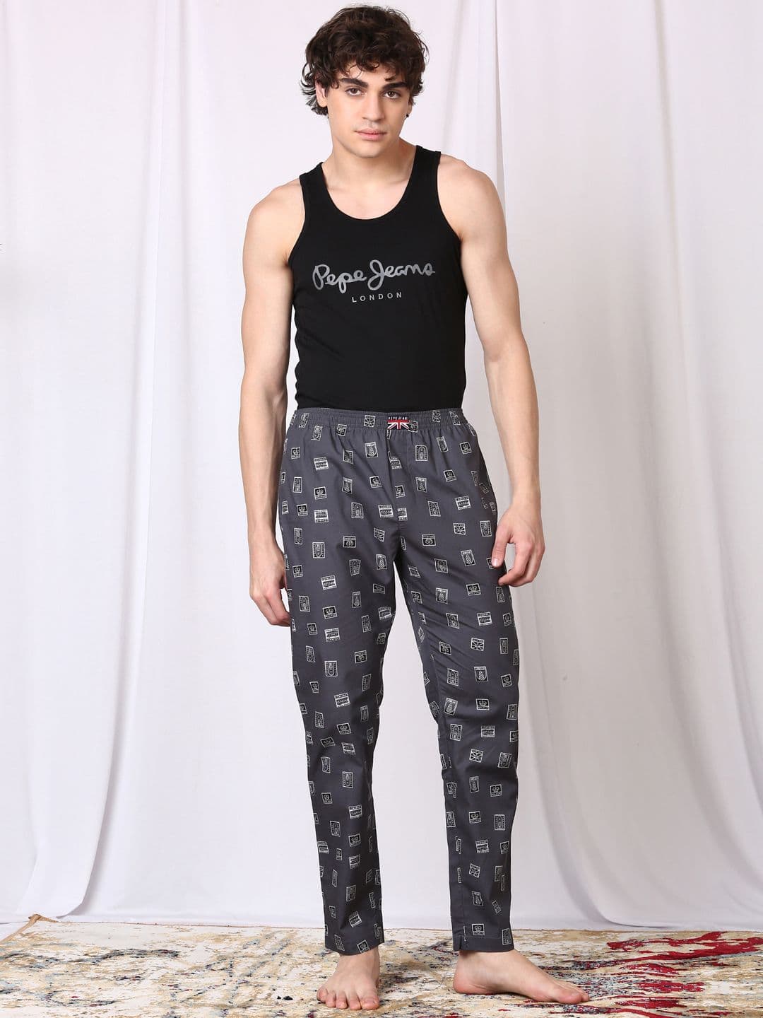 Pepe Jeans Printed Cotton Lounge Pants - view 1