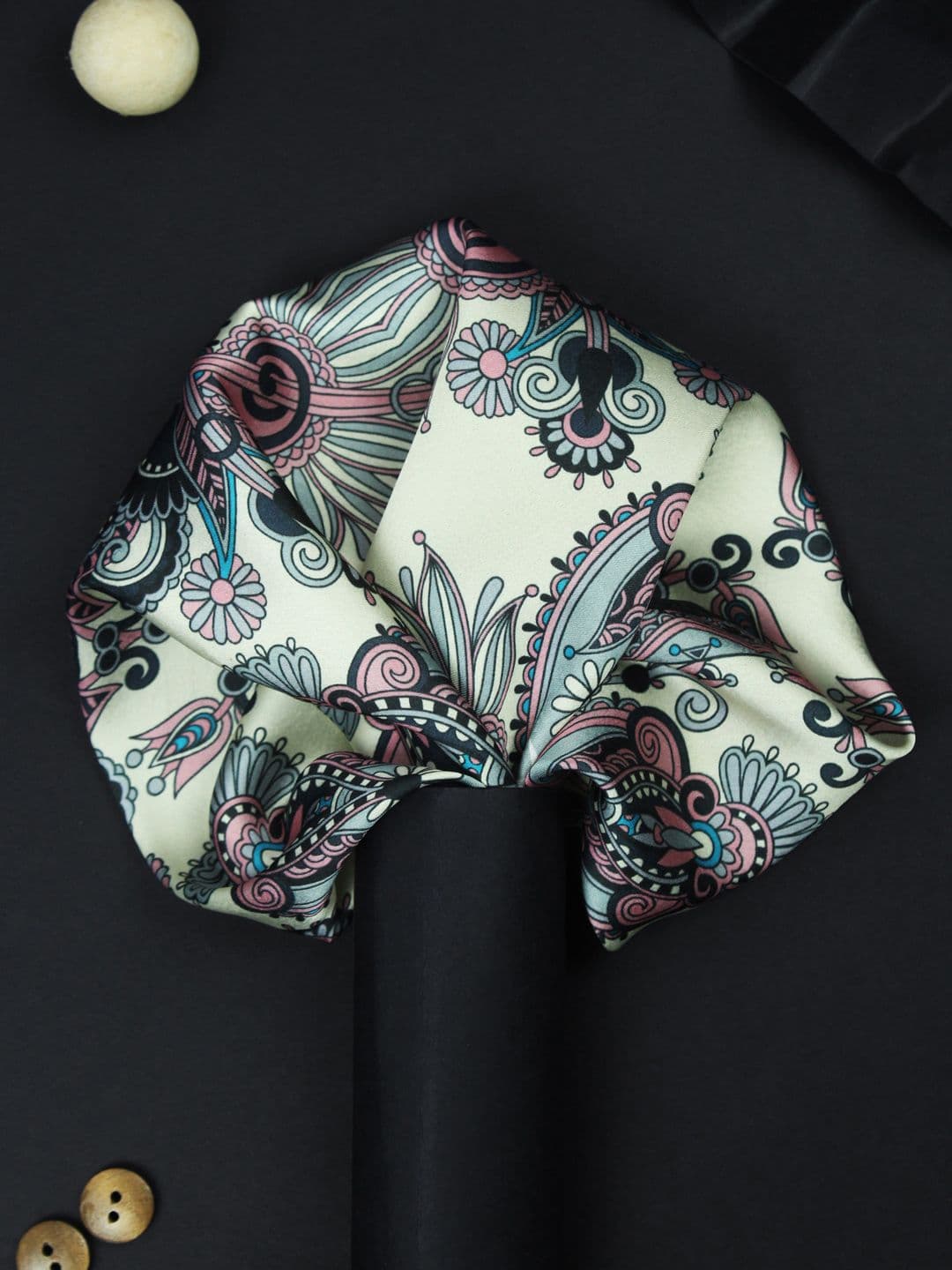 House of Pataudi Vintage Vogue Printed Pocket Square - view 1