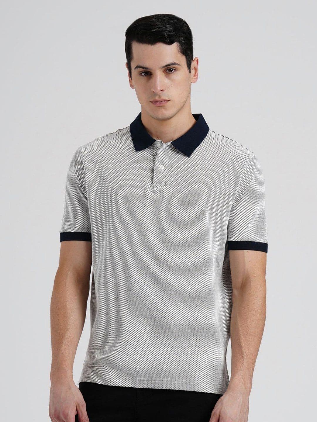 Red Tape Men Stretchable Football Structure Polo T-Shirt - view 1