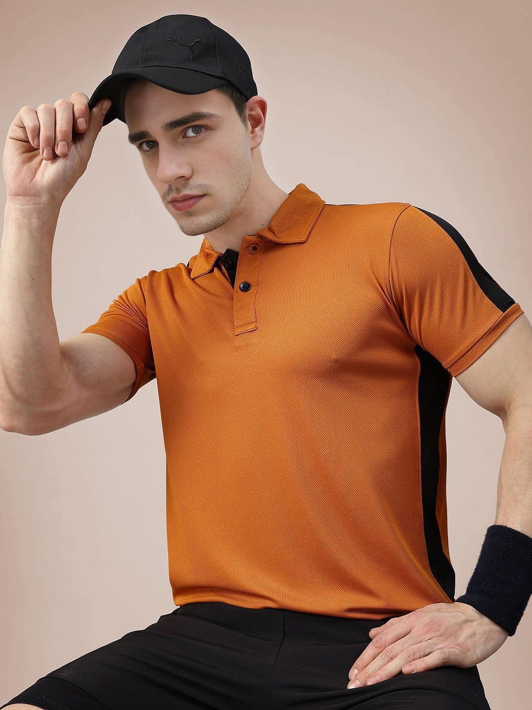 CHKOKKO Men Polo Short Sleeves Gym Tshirt - view 1