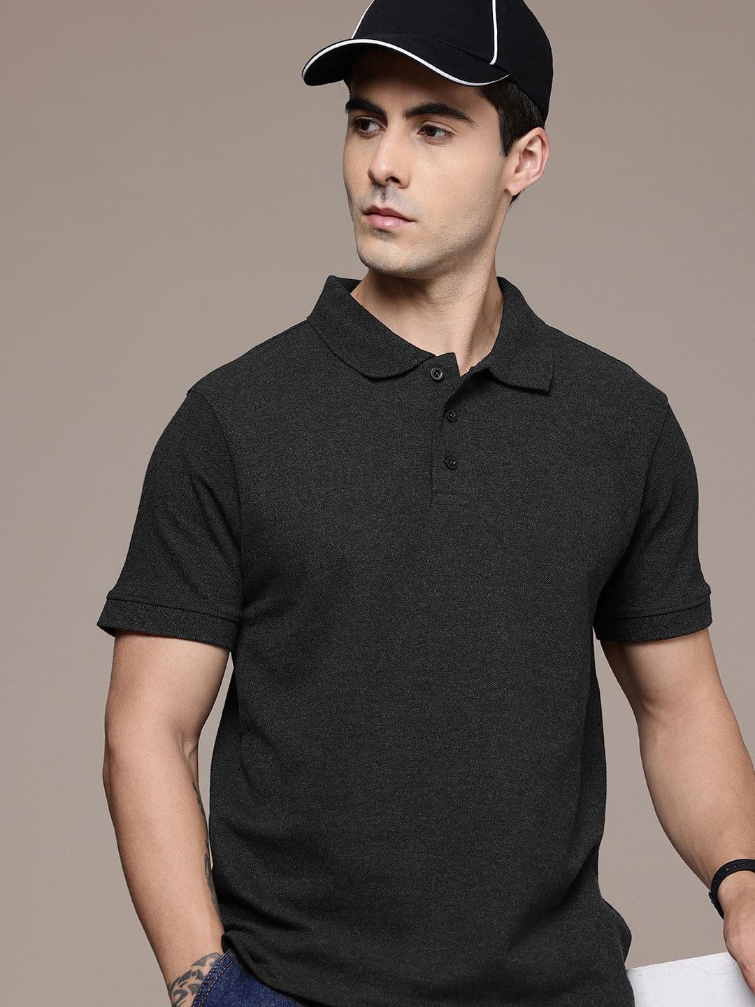 Moda Rapido Regular Fit Polo Collar T-shirt - view 1