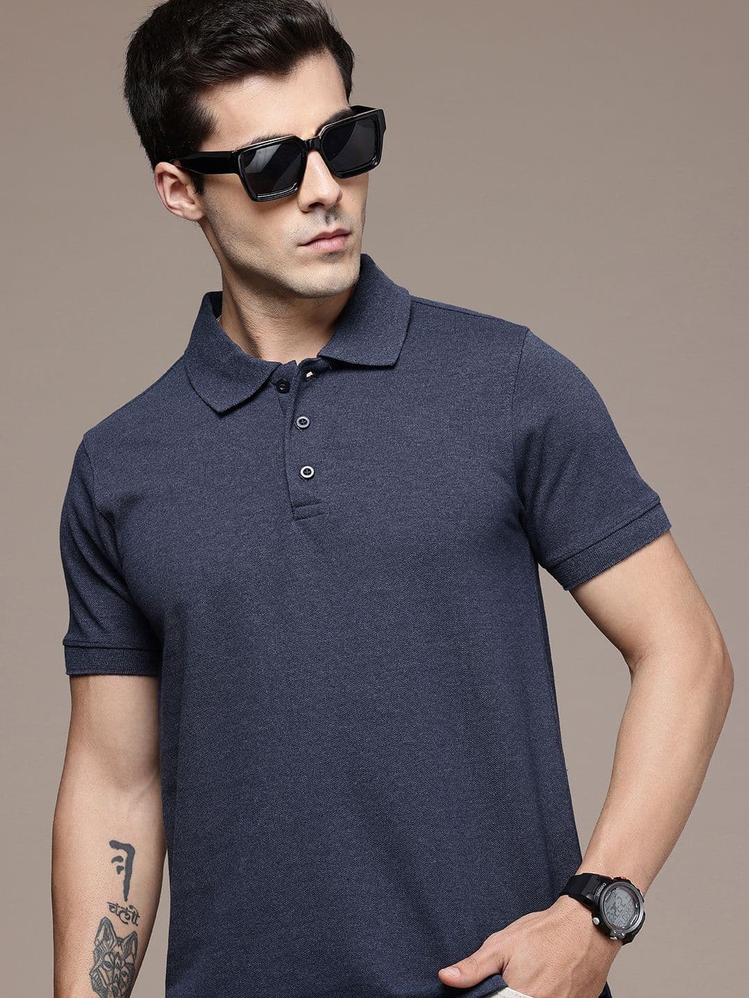 Moda Rapido Regular Fit Polo Collar T-shirt - view 1
